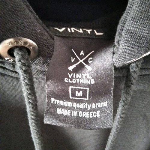 Vinyl sweatshirt black used, size M