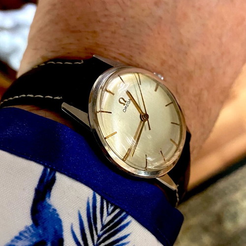 Omega mechanical vintage 1965 watch used, 33mm