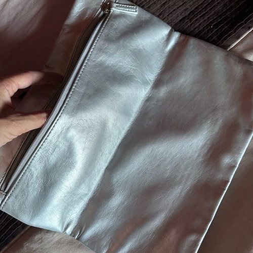 DKNY silver handbag like new