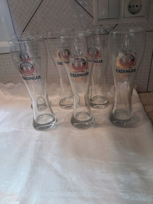 Ποτήρια Erdinger σαν καινούργια, σετ 6 τεμαχίων