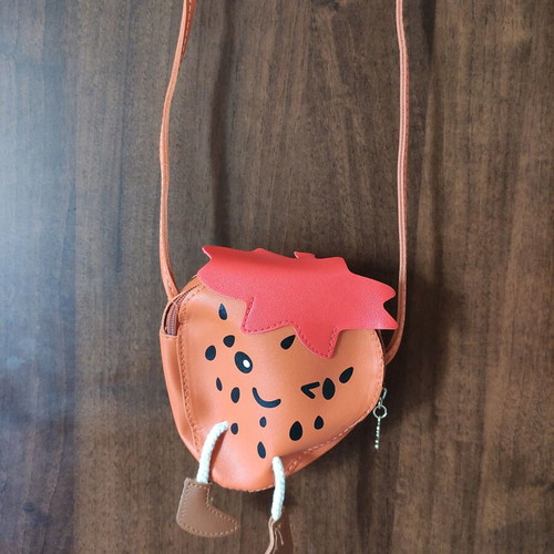 Children's leather bag new, can also be used as wallet