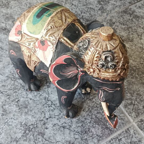 Wooden elephant figurine from Africa