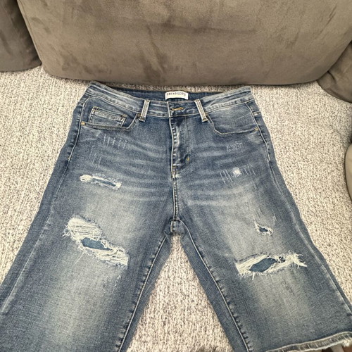 Bruno Leoni men's denim bermuda shorts like new, blue, size L