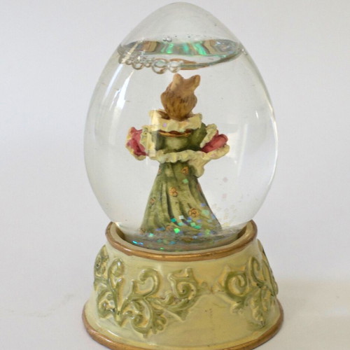 Vintage snow globe with figure like new, height 8 cm