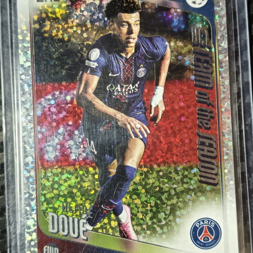Désiré Doué Team of the Season Foil Insert 2025-26 Topps UEFA Club Competitions card