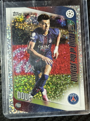 Désiré Doué Team of the Season Foil Insert 2025-26 Topps UEFA Club Competitions card