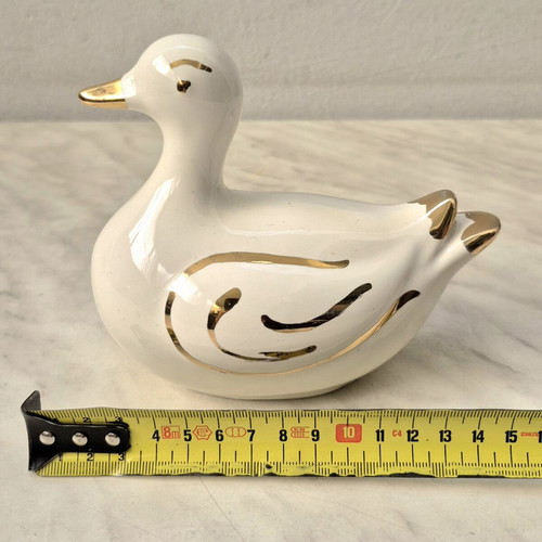 Porcelain duck decoration used