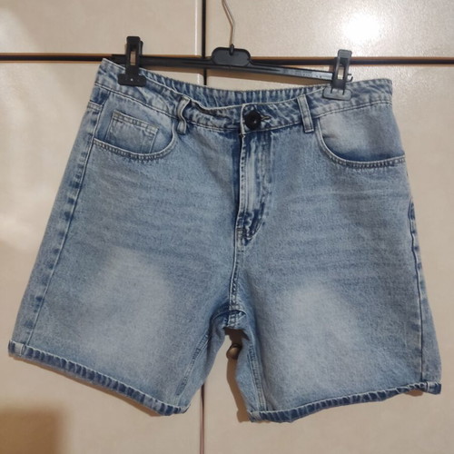 Men's denim shorts size L new, blue