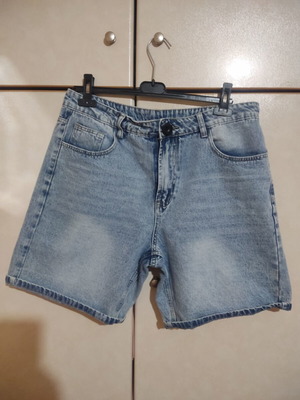Men's denim shorts size L new, blue