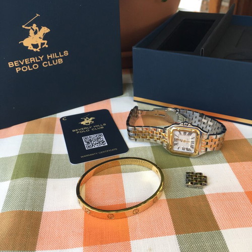 Beverly Hills Polo Club Cartier Panthère women's watch new, stainless steel 28mm