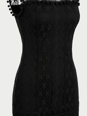 Black Beach Dress like new, size S with lining