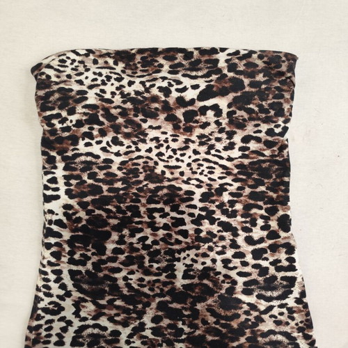 Strapless animal print blouse H&M new, size S