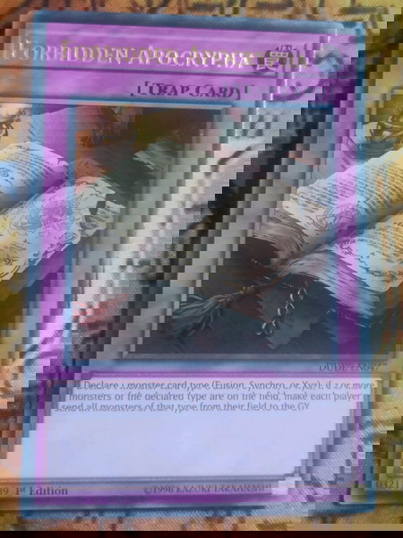 1) Forbidden Apocrypha (Ultra Rare, Yugioh)
