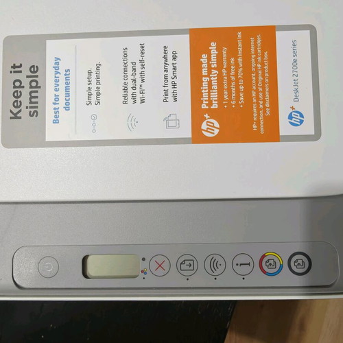 HP DeskJet 2720e printer used with scanner and WiFi