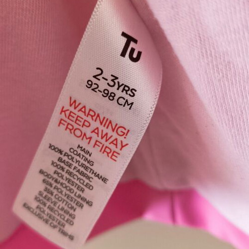 M&S Baby Waterproof Jacket for Girl 2-3 Years Like New, Pink