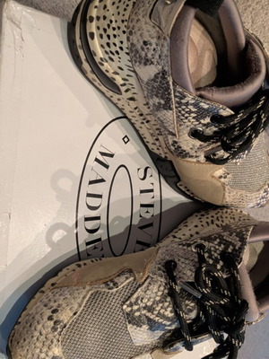 Steve Madden sneakers used, beige, size 38, double sole