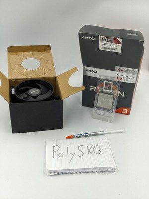 AMD Ryzen 3 2200G with Radeon Vega 8 graphics like new, includes cooler and thermal paste