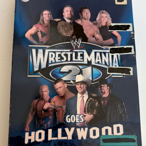WWE WrestleMania 21 Goes Hollywood 2005 3-Disc Collector's Edition DVD used