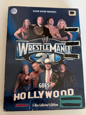 WWE WrestleMania 21 Goes Hollywood 2005 3-Disc Collector's Edition DVD used