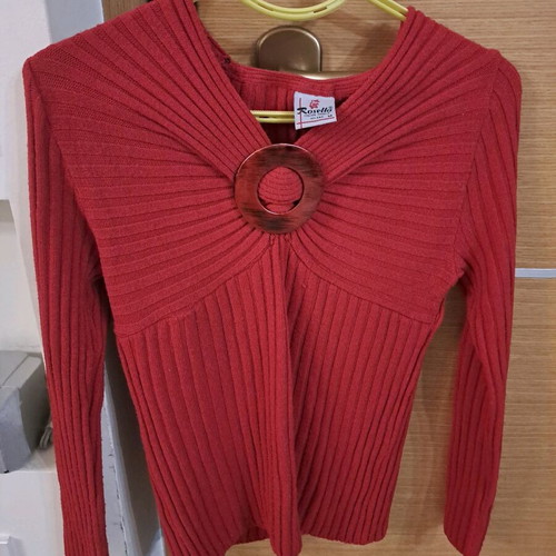 Rosella knitted sweater like new, red, size M