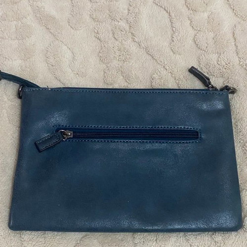 David Jones blue handbag used with inner pocket