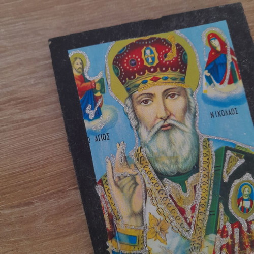 Saint Nicholas image used, small icon 10.5x15cm