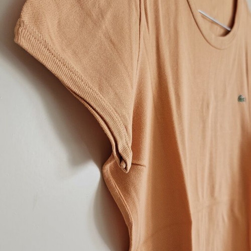 Lacoste basic t-shirt, orange, size M