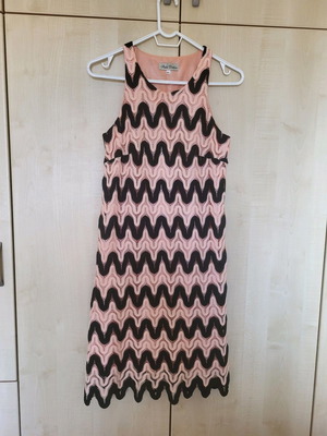 Lace dress S/M, pink and black