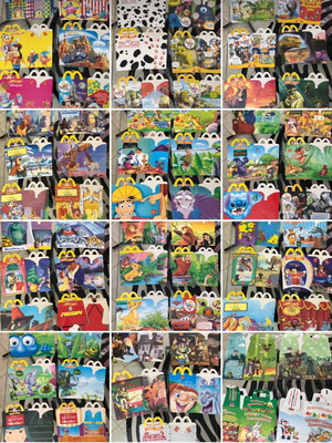 Disney McDonalds Happy Meal κουτιά μεταχειρισμένα, σετ 66
