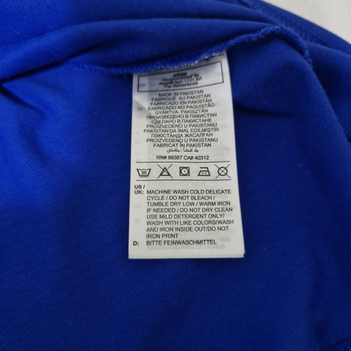 Adidas Teen T-Shirt Like New, Black and Blue, Size 176 cm