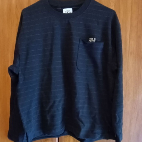 Zara shirt for 13-14 years new, black with white stripes