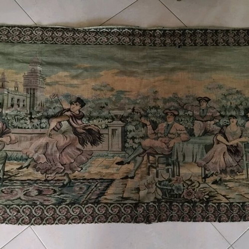 Vintage wall tapestry used with romantic scene 1.80x1.00m