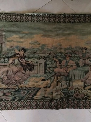 Vintage wall tapestry used with romantic scene 1.80x1.00m