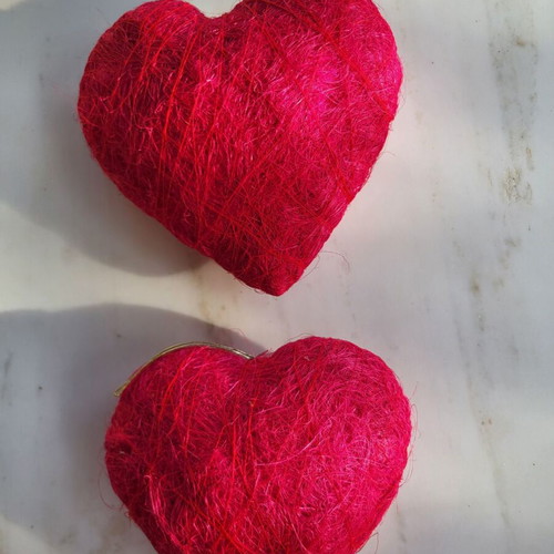 Heart made of natural material new for decoration or gift