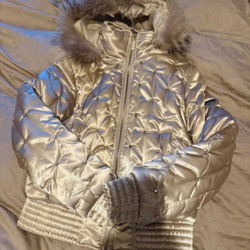 Gold jacket like new with rhinestones, size S