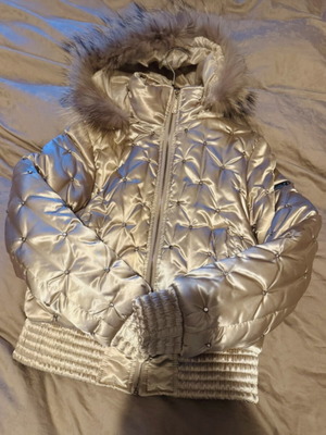 Gold jacket like new with rhinestones, size S