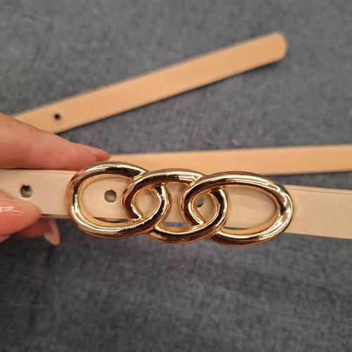 Women's belt, beige, adjustable