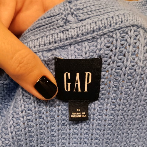 GAP women's cotton cardigan new, blue XL
