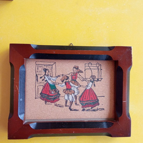 Cork frames used, pack of 3, painted