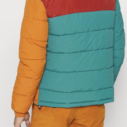 Karl Kani Retro Block Puffer Jacket, men's size S