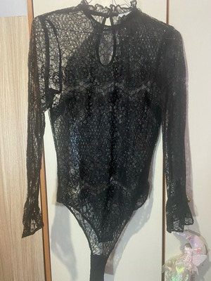 Black lace bodysuit True Decadence new