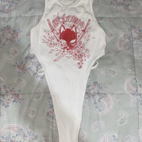 Bershka White Bodysuit like new, size S