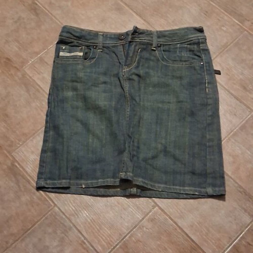 Denim skirt, new, size S 36 8, grey
