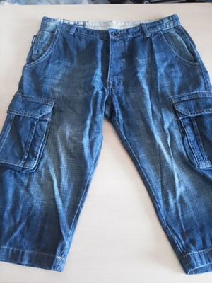 Springfield men's denim shorts size 44 like new, blue