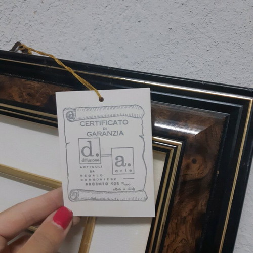 Silver painting frame 925 collectible large with real silver