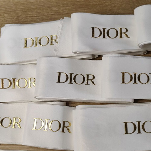 Dior packaging ribbons used, various lengths