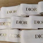 Dior packaging ribbons used, various lengths