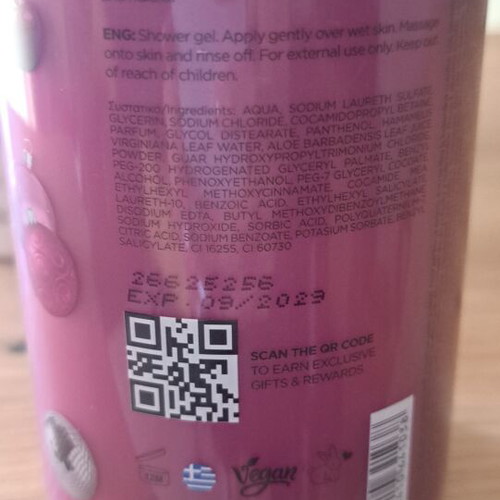 Body lotion and shower gel Cherry rum with pouch new