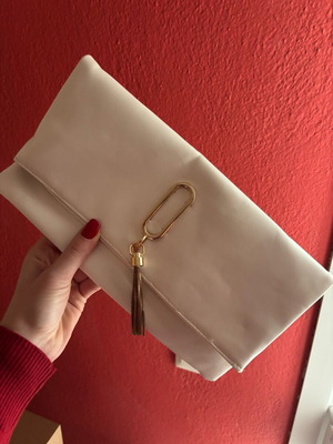 Handbag like new, white
