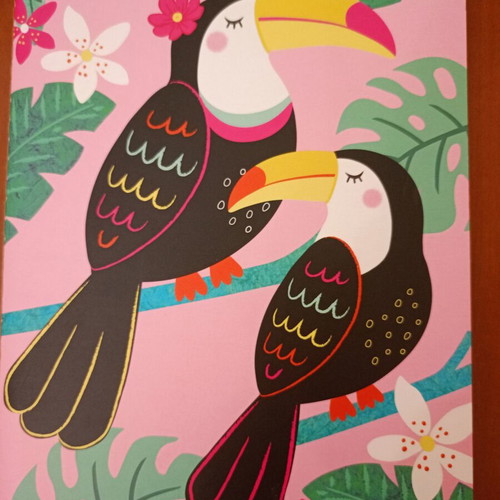Sass & Belle Tiki Toucan Notebook new with tropical design